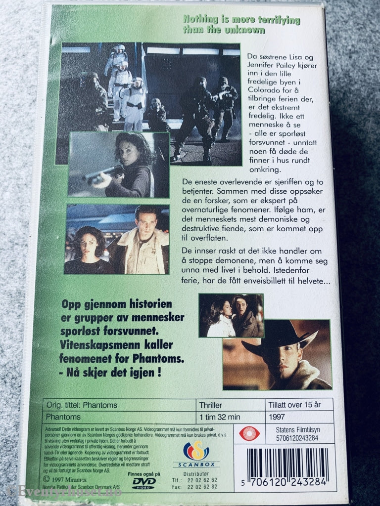 Phantoms. 1997. Vhs. Vhs