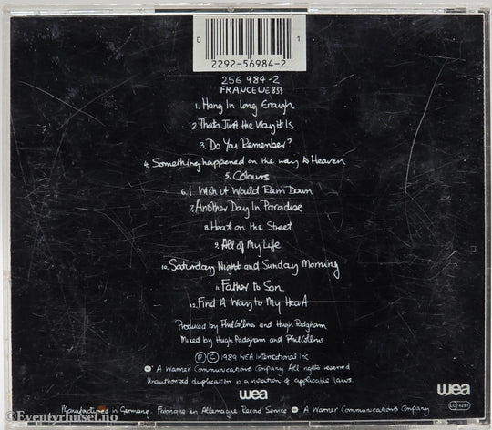 Phil Collins. 1989. ...But Seriously. Musikk-CD.