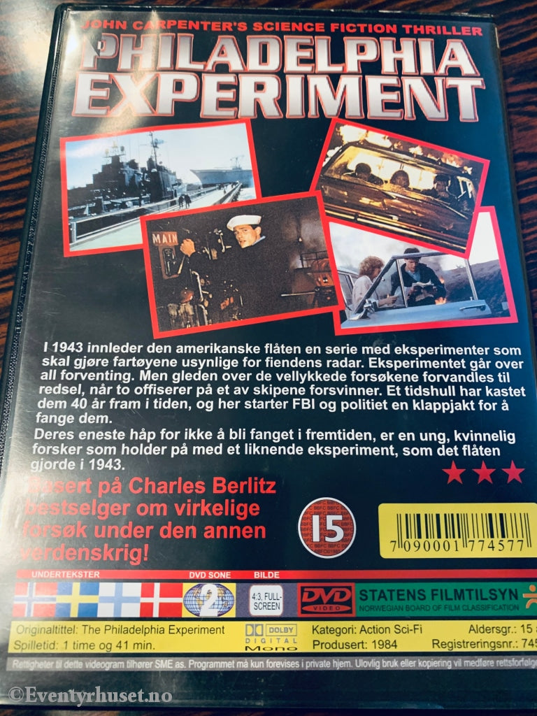 Philadelphia Experiment. 1984. Dvd. Dvd