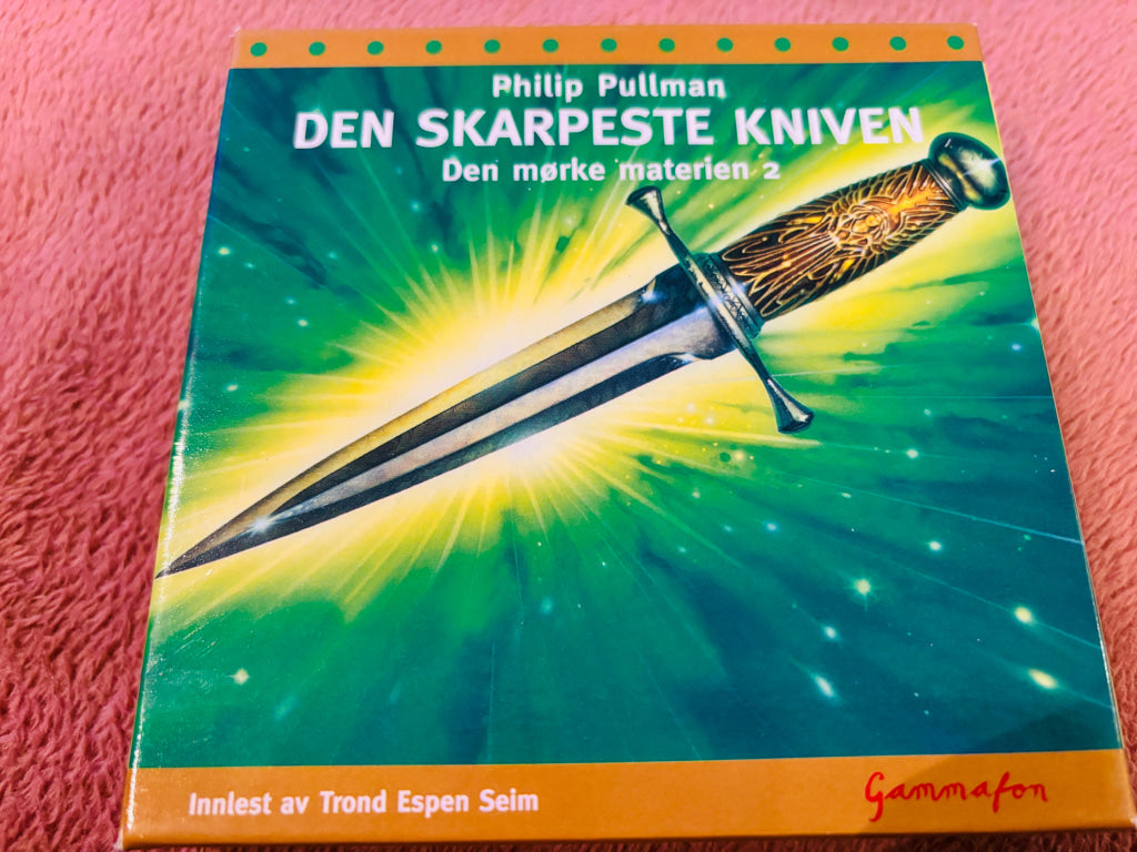 Philip Pullman – Den skarpeste kniven: Den mørke materien 2. Lydbok på CD.