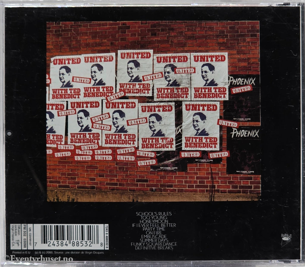 Phoenix. 2000. United. Musikk-CD.