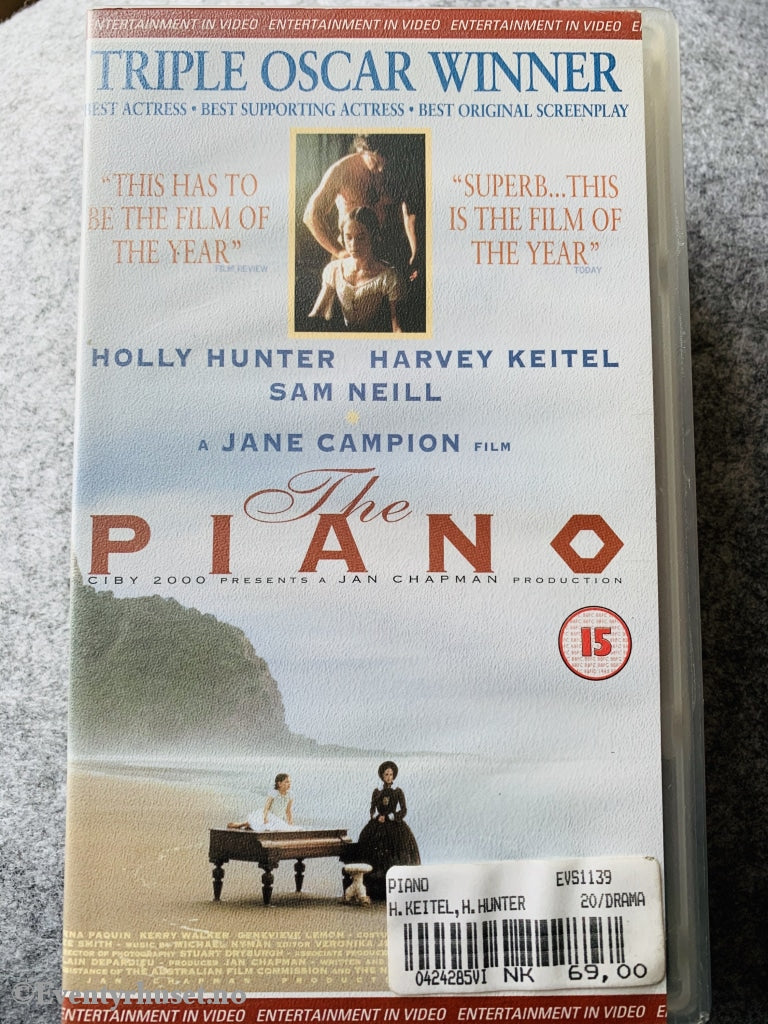 Piano. Vhs. Norsksolgt! Vhs