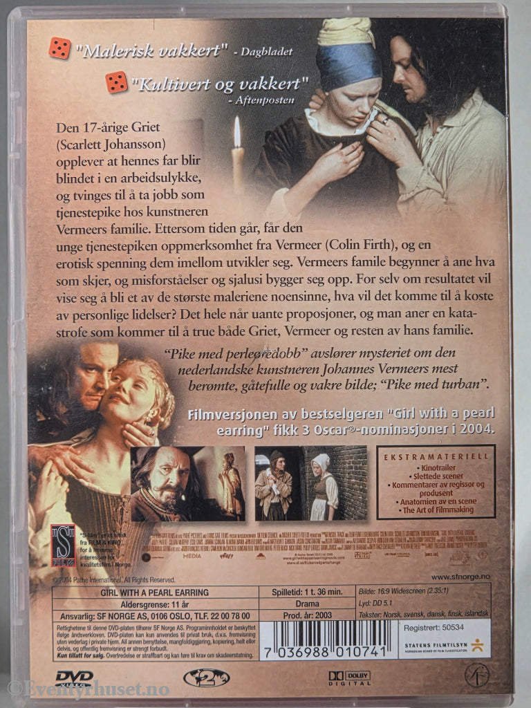 Pike med perleøredobb. 2003. DVD.