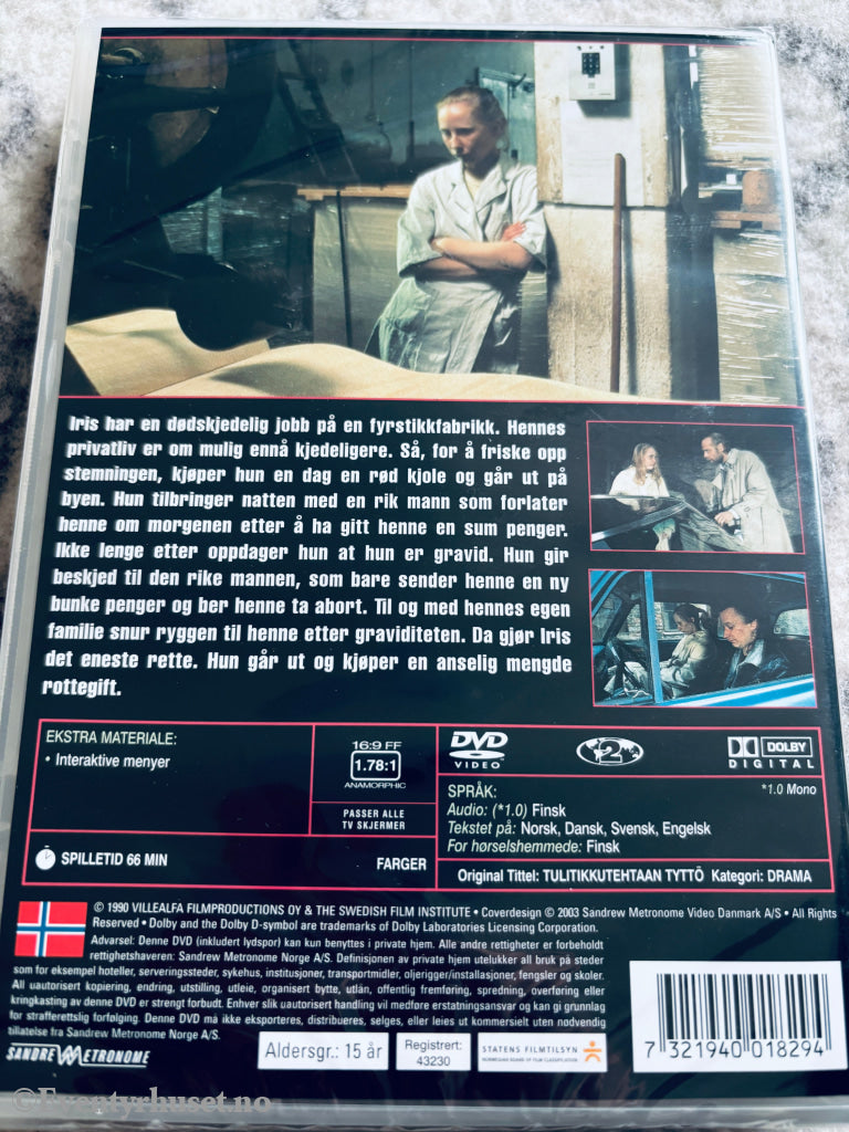 Piken fra fyrstikkfabrikken. DVD. Ny i plast!