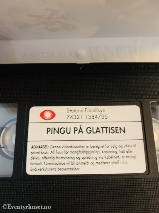 Pingu 4. På Glattisen. 1992. Vhs Med Vr-Klistremerke.