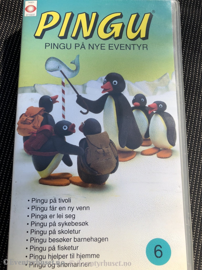 Pingu 6. På Nye Eventyr. Vhs. Vhs