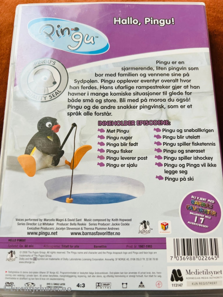 Pingu. Hallo Pingu! Dvd. Dvd