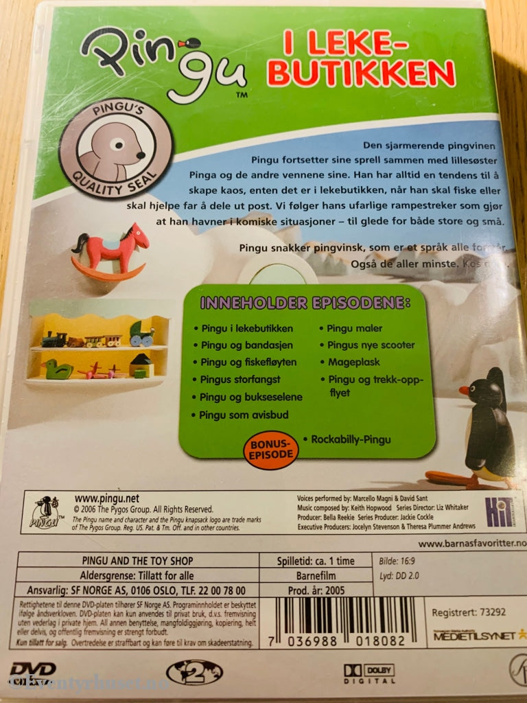 Pingu I Lekebutikken. Dvd. Dvd