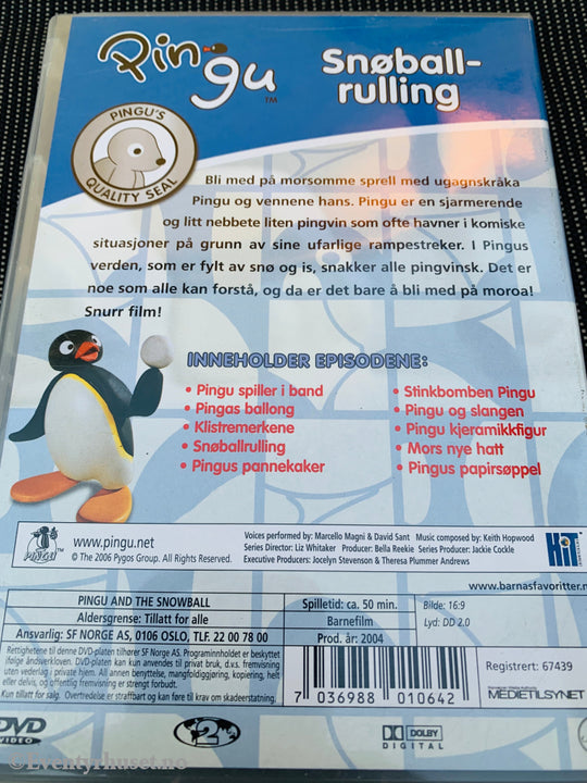 Pingu - Snøballrulling. DVD. DVD