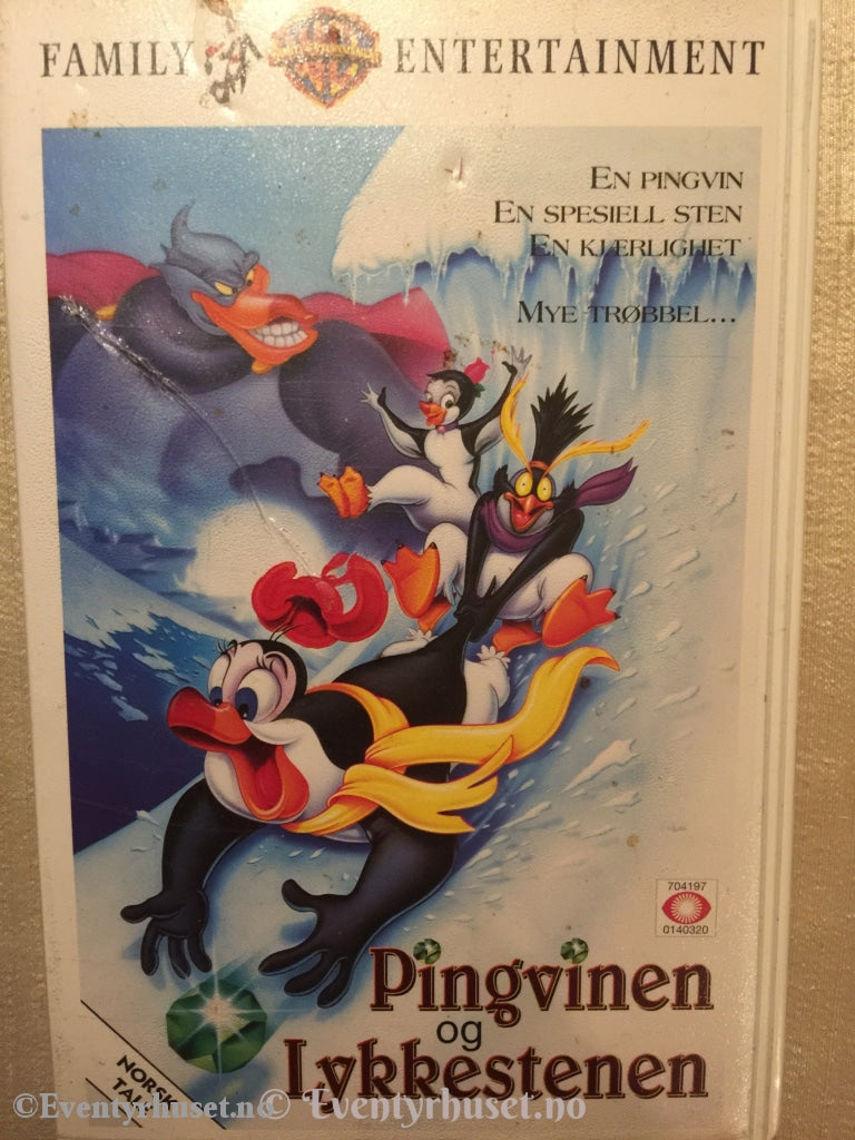 Pingvinen Og Lykkesteinen. 1995. Vhs. Vhs