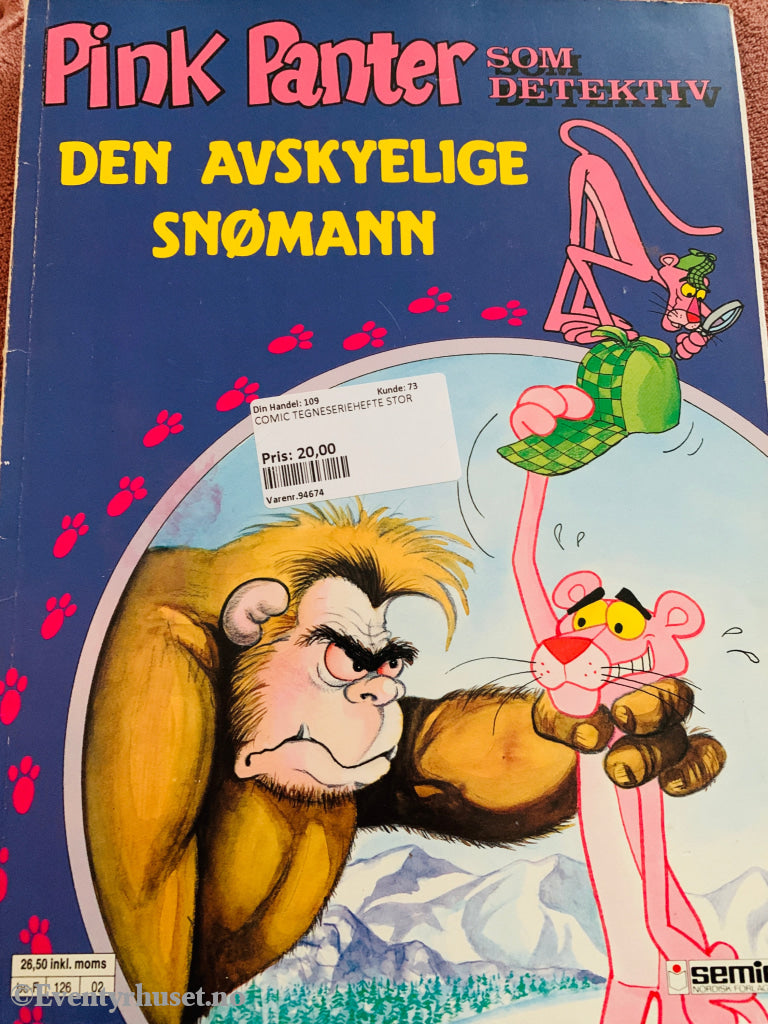 Pink Panter som detektiv: Den avskyelige snømann (1982). Tegneseriealbum.