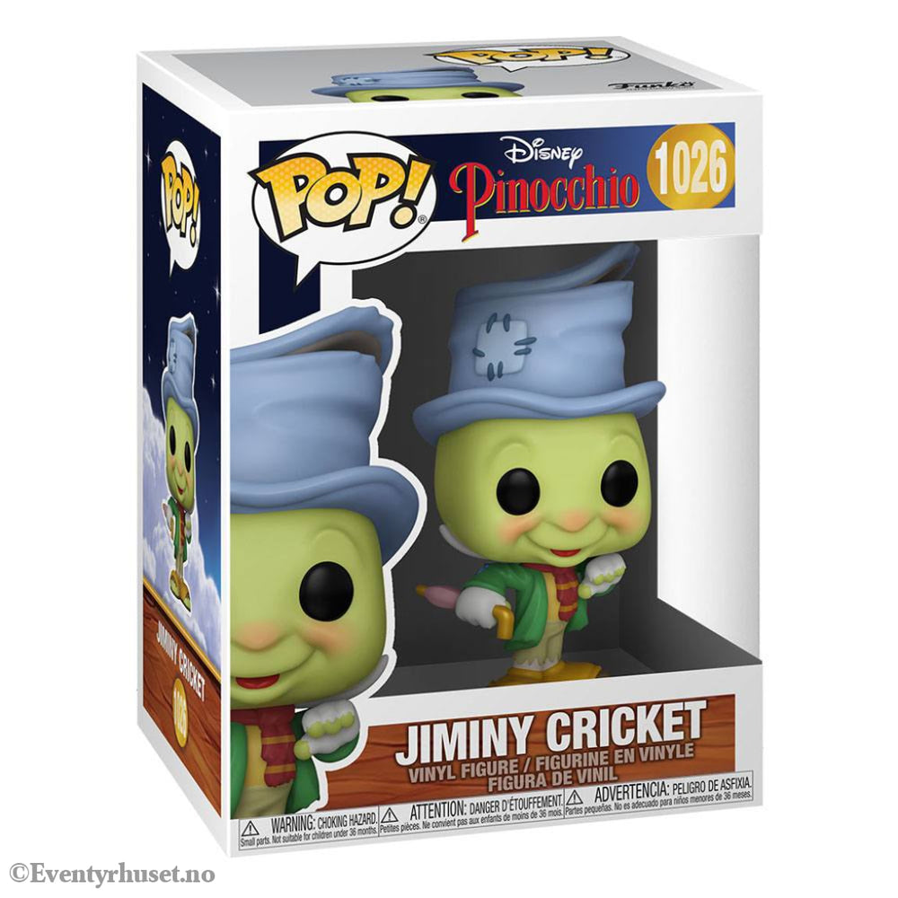 Pinocchio 80th Anniversary POP! Disney Vinyl Figure Street Jiminy 9 cm Collectibles