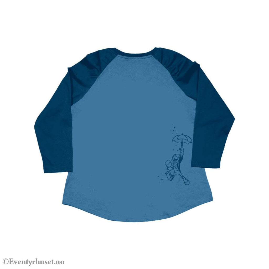 Pinocchio by Loungefly Tee T-Shirt Unisex Blue Fairy Shirred Raglan Size XXL Fashion & Accessories