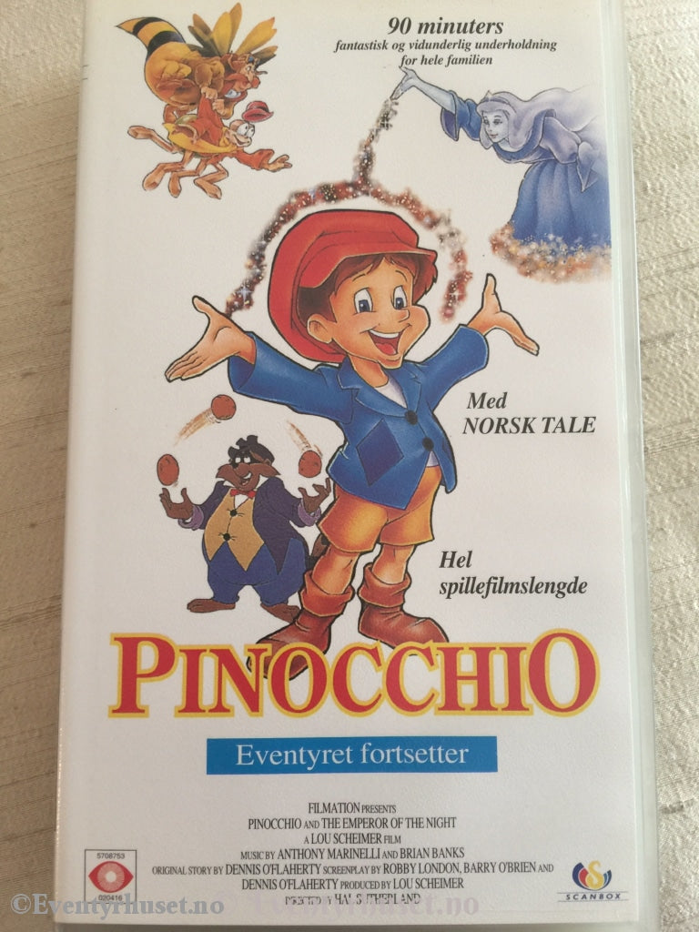 Pinocchio. Eventyret Fortsetter. Vhs. Vhs