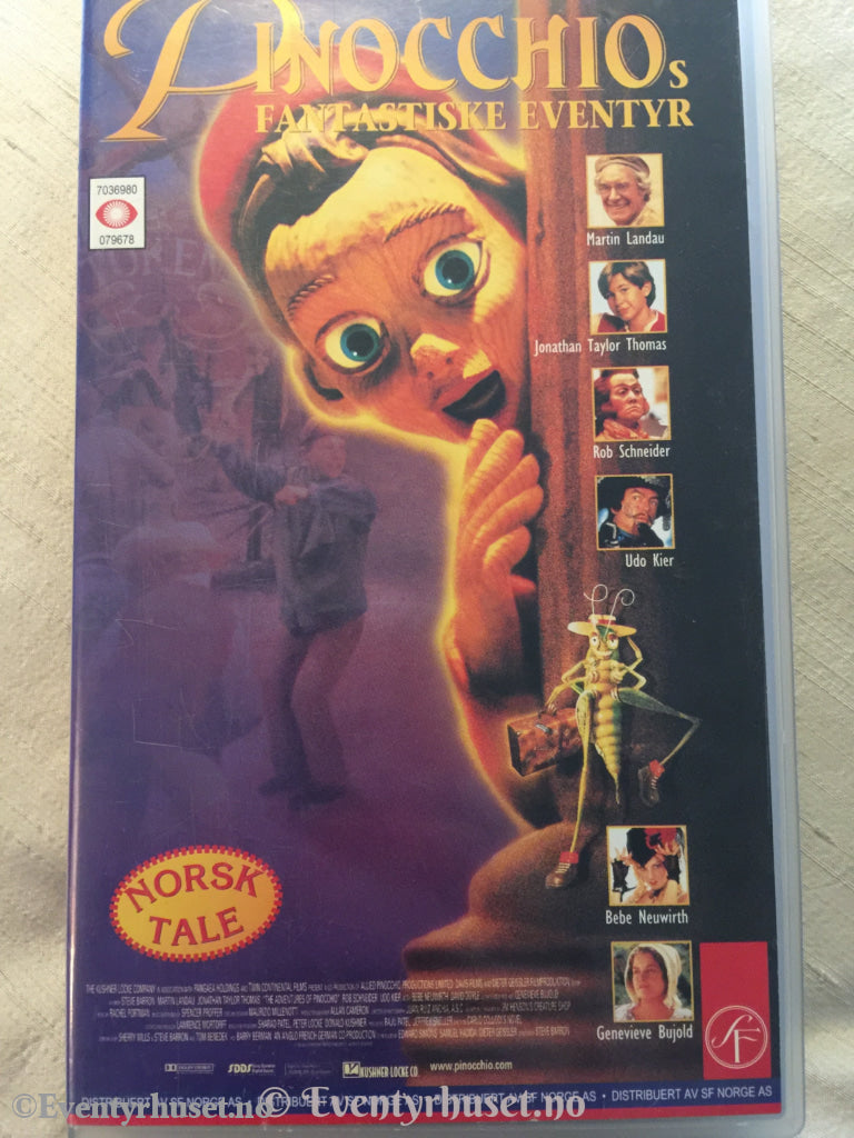 Pinocchio. 1996. Vhs