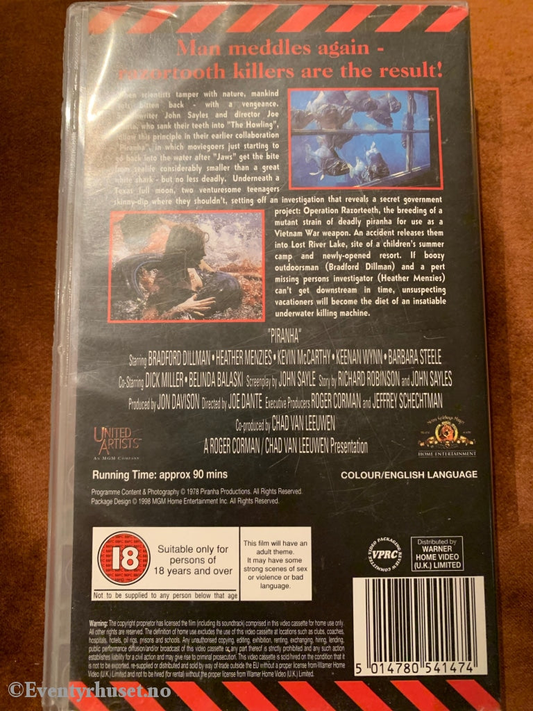 Piranha. 1978. Vhs. Vhs