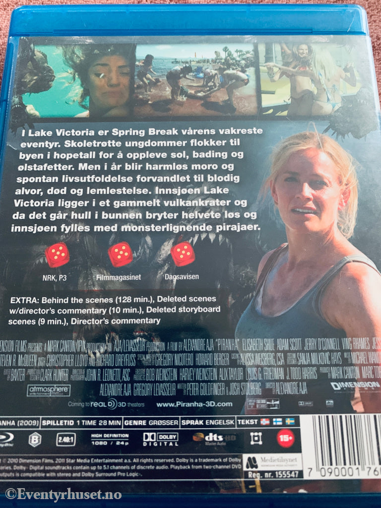 Piranha. Blu-ray leiefilm.