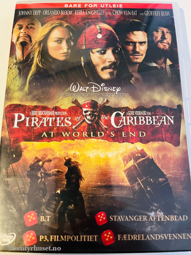 Pirates Of The Caribbean: At World’s End. Disney Dvd Leiefilm.