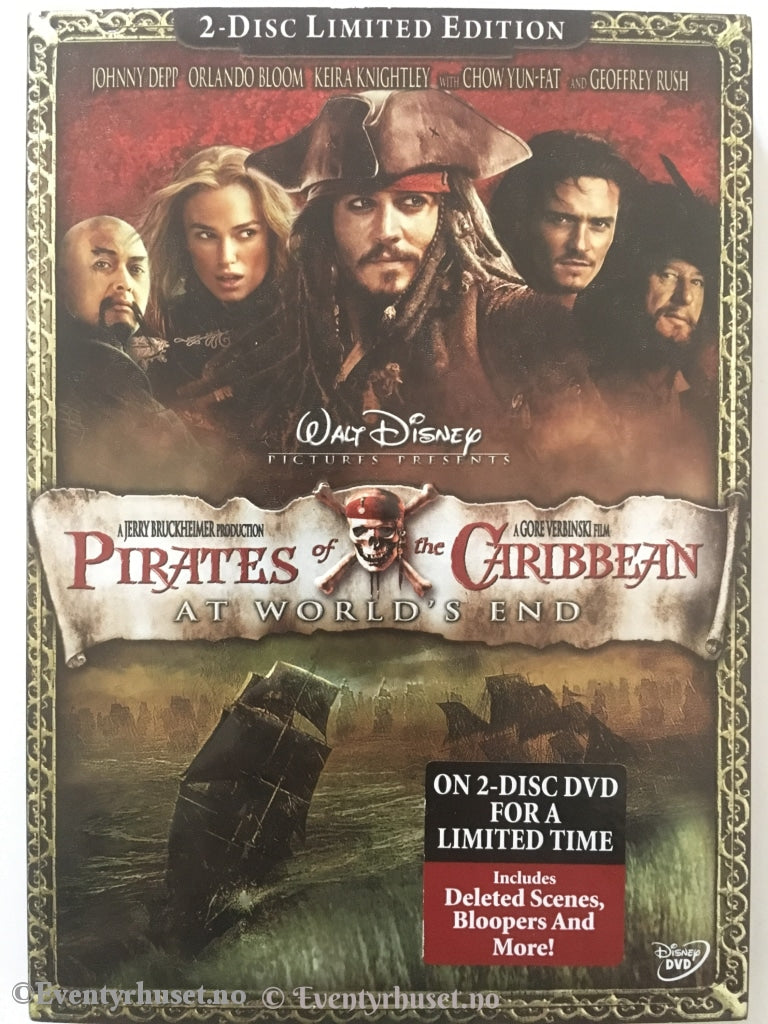 Pirates Of The Caribbean: At Worlds End. Disney Dvd. Dvd