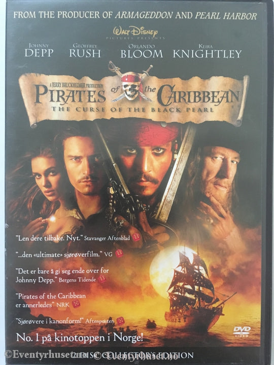 Pirates Of The Caribbean: The Curse Black Pearl. Disney Dvd. Dvd