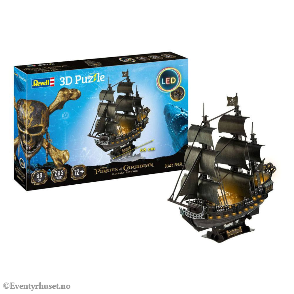Pirates of the Caribbean: Dead Men Tell No Tales 3D Puzzle Black Pearl LED Edition Toys