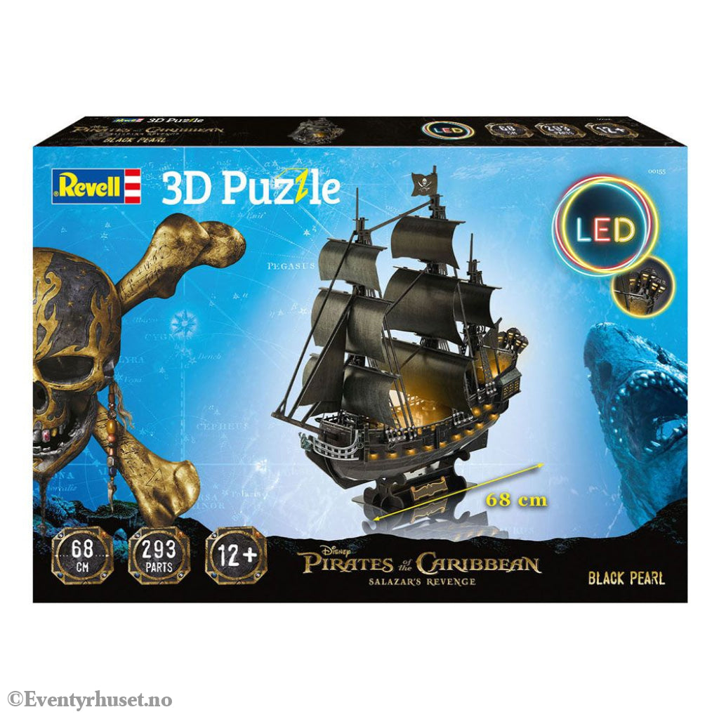 Pirates of the Caribbean: Dead Men Tell No Tales 3D Puzzle Black Pearl LED Edition Toys