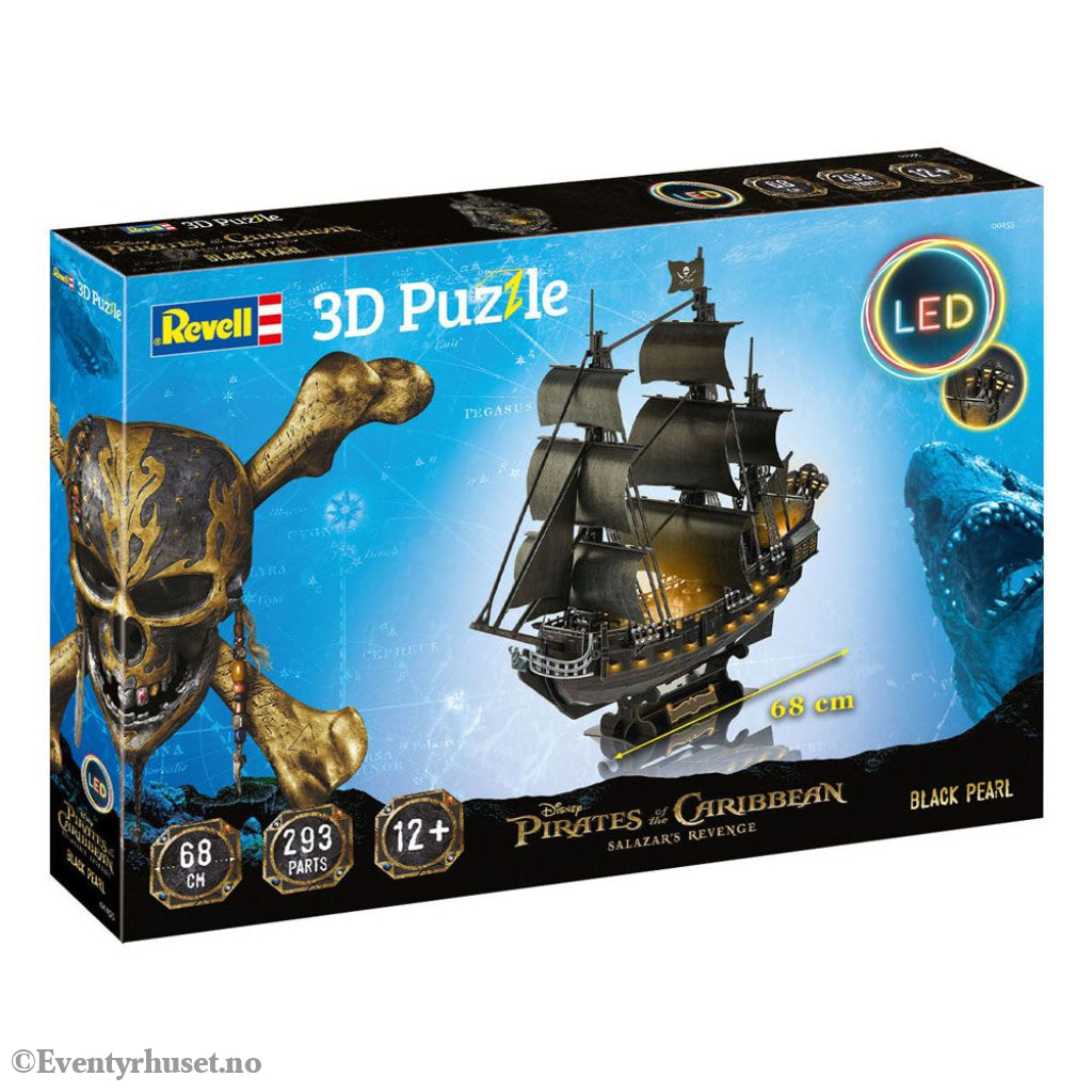 Pirates of the Caribbean: Dead Men Tell No Tales 3D Puzzle Black Pearl LED Edition Toys