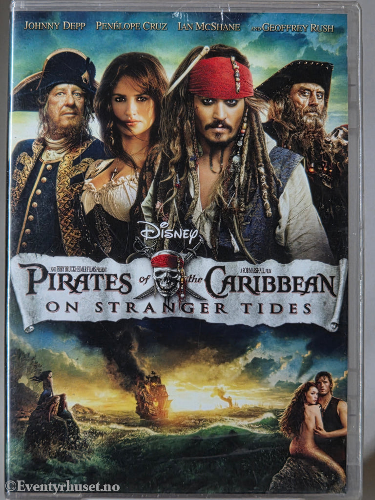 Pirates of the Caribbean: On Stranger Tides (2011). DVD. Ny i plast!