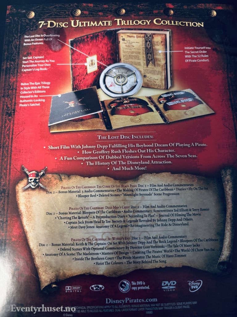 Pirates of the Caribbean – Ultimate Trilogy Collection. 2007. DVD samleboks