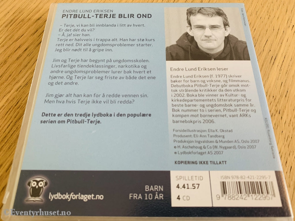 Pitbull Terje Blir Ond. Lydbok På 4 X Cd.