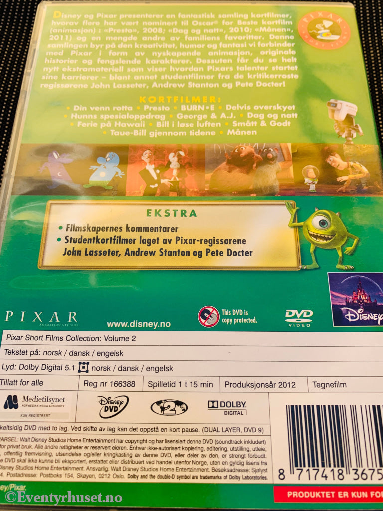 Pixar Short Films Collection Volume 2 2012 DVD