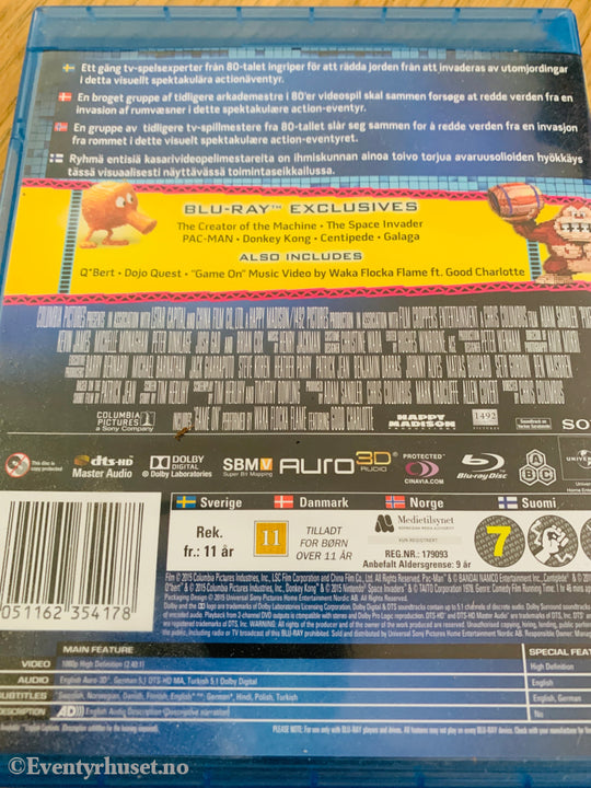 Pixels (2015) . Blu-ray.