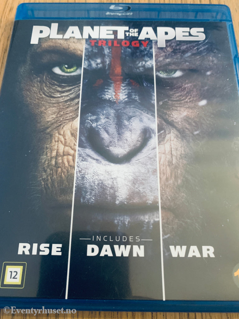Planet of the Apes Trilogy (2011–2017). Blu-Ray.