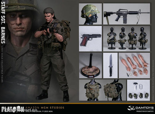 Platoon Action Figure 1/6 Staff Sergeant Barnes 30 cm Toys