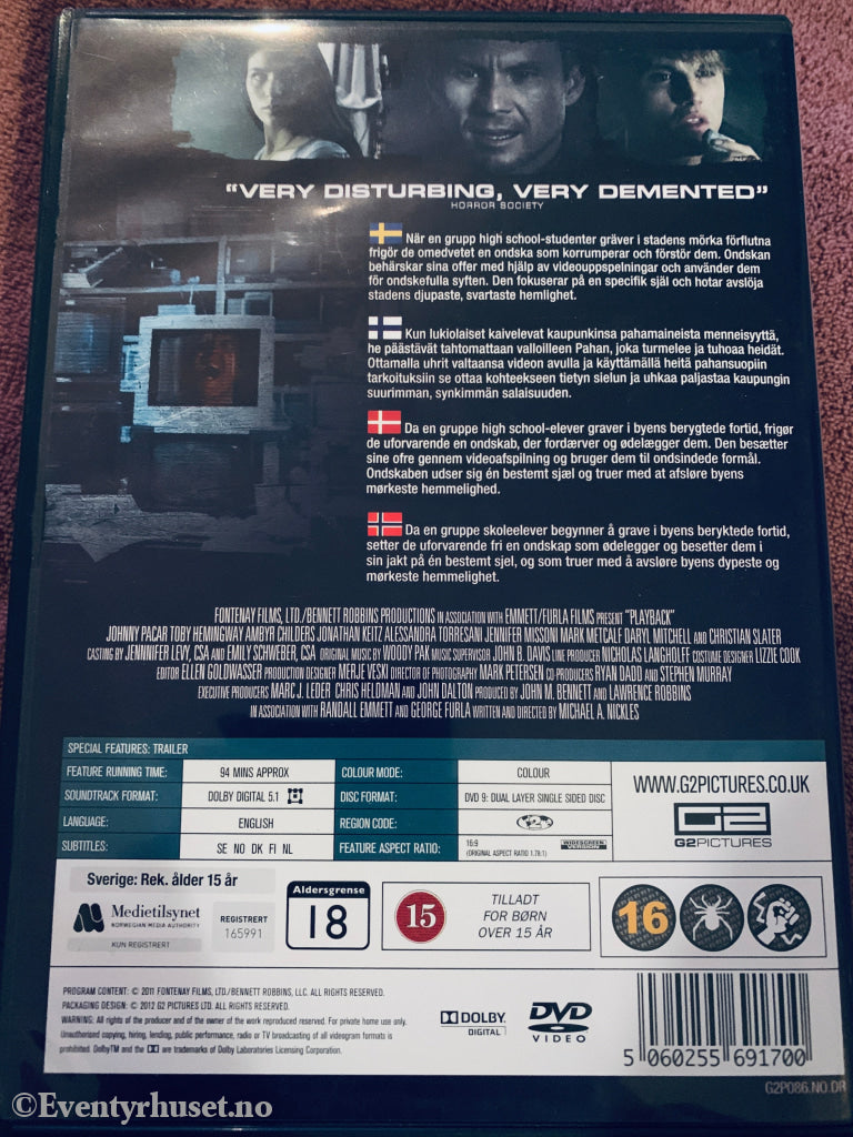 Playback. DVD.