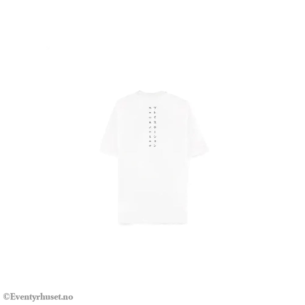 PlayStation T-Shirt Logo White Loose Fit Size S Fashion & Accessories