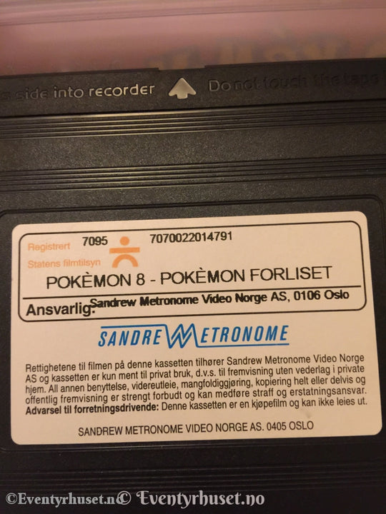 Pokémon 08. Forliset. 1998. Vhs. Vhs