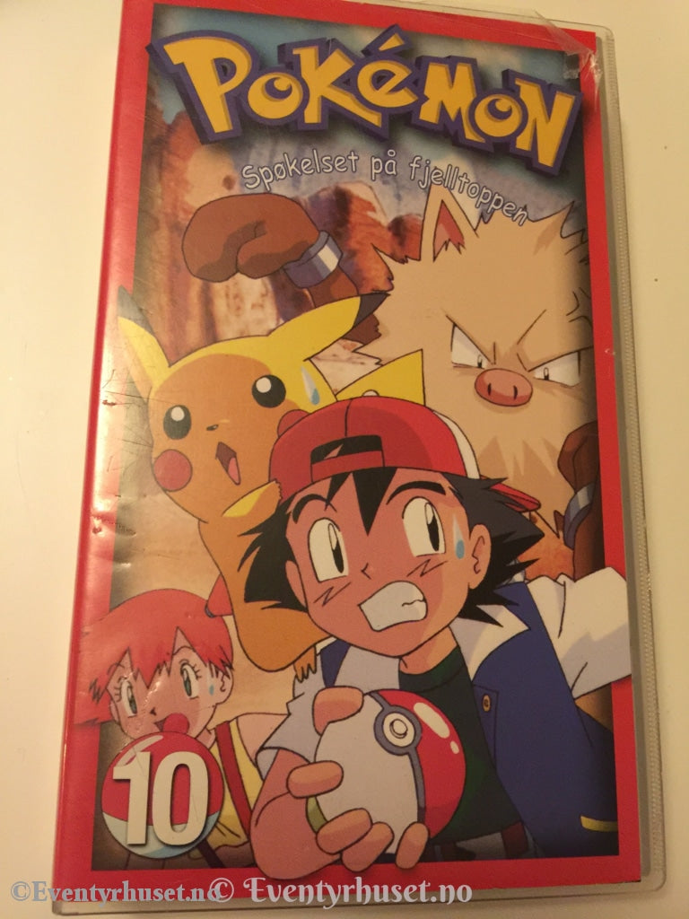 Pokémon 10. Spøkelset På Fjelltoppen. 1998. Vhs. Vhs