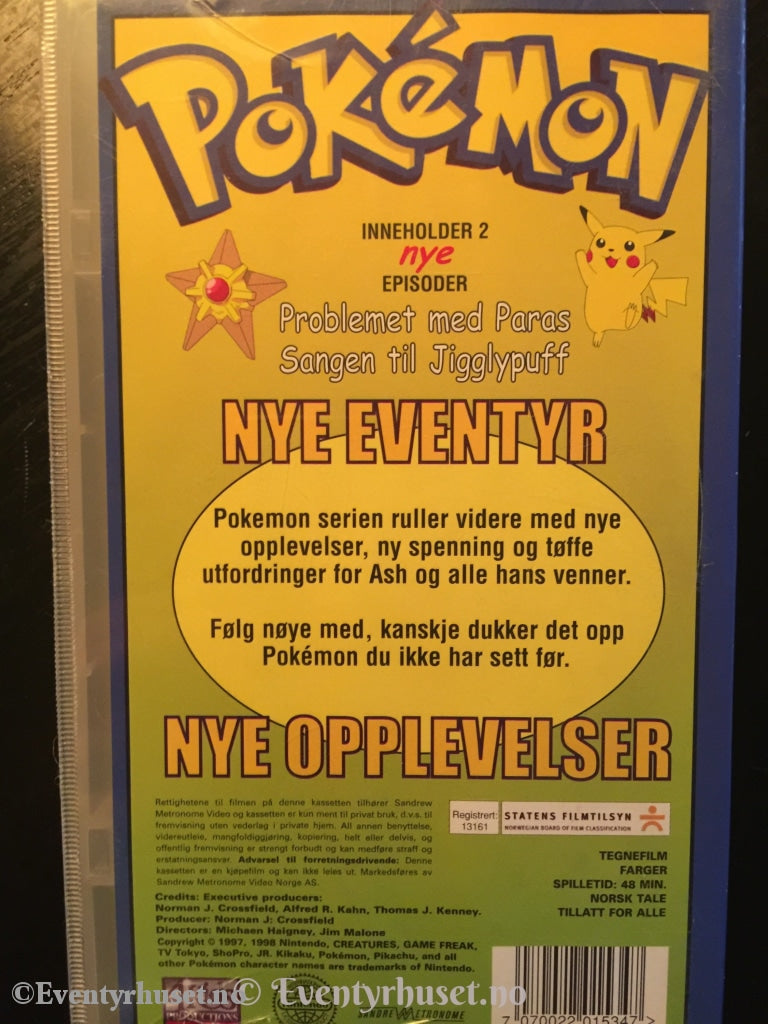 Pokémon 21. Problemet Med Paras. Vhs. Vhs