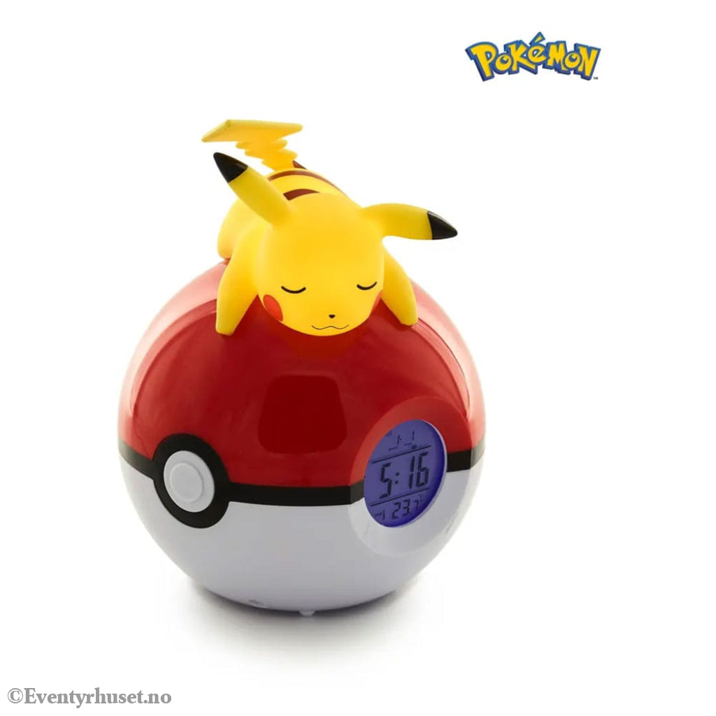 Pokémon Alarm Clock Pokeball with Light Pikachu 18 cm Home & Gifts