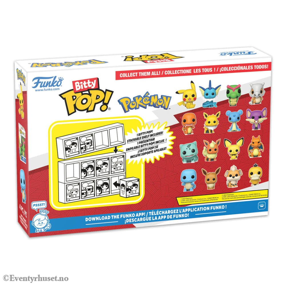 Pokémon Bitty POP! Vinyl Figure 4-Pack Series 1 2 cm Collectibles