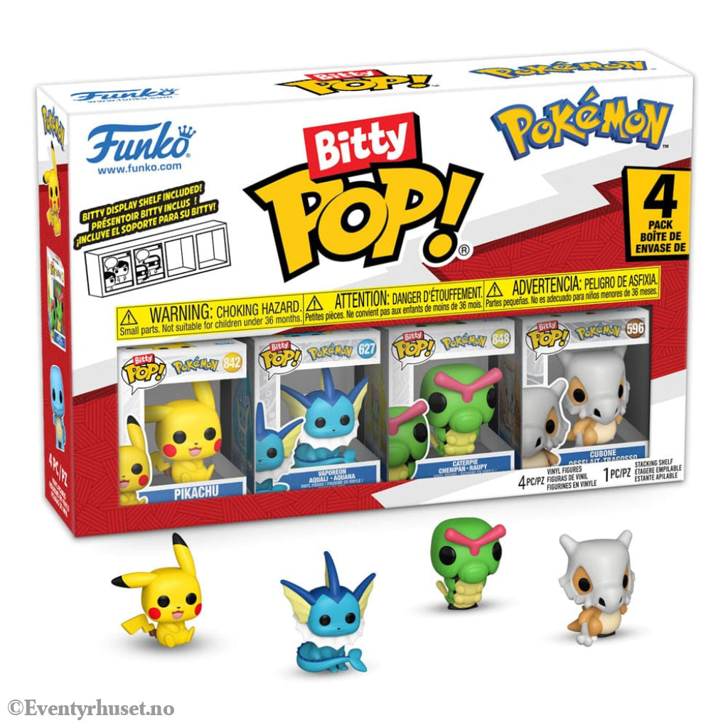 Pokémon Bitty POP! Vinyl Figure 4-Pack Series 1 2 cm Collectibles