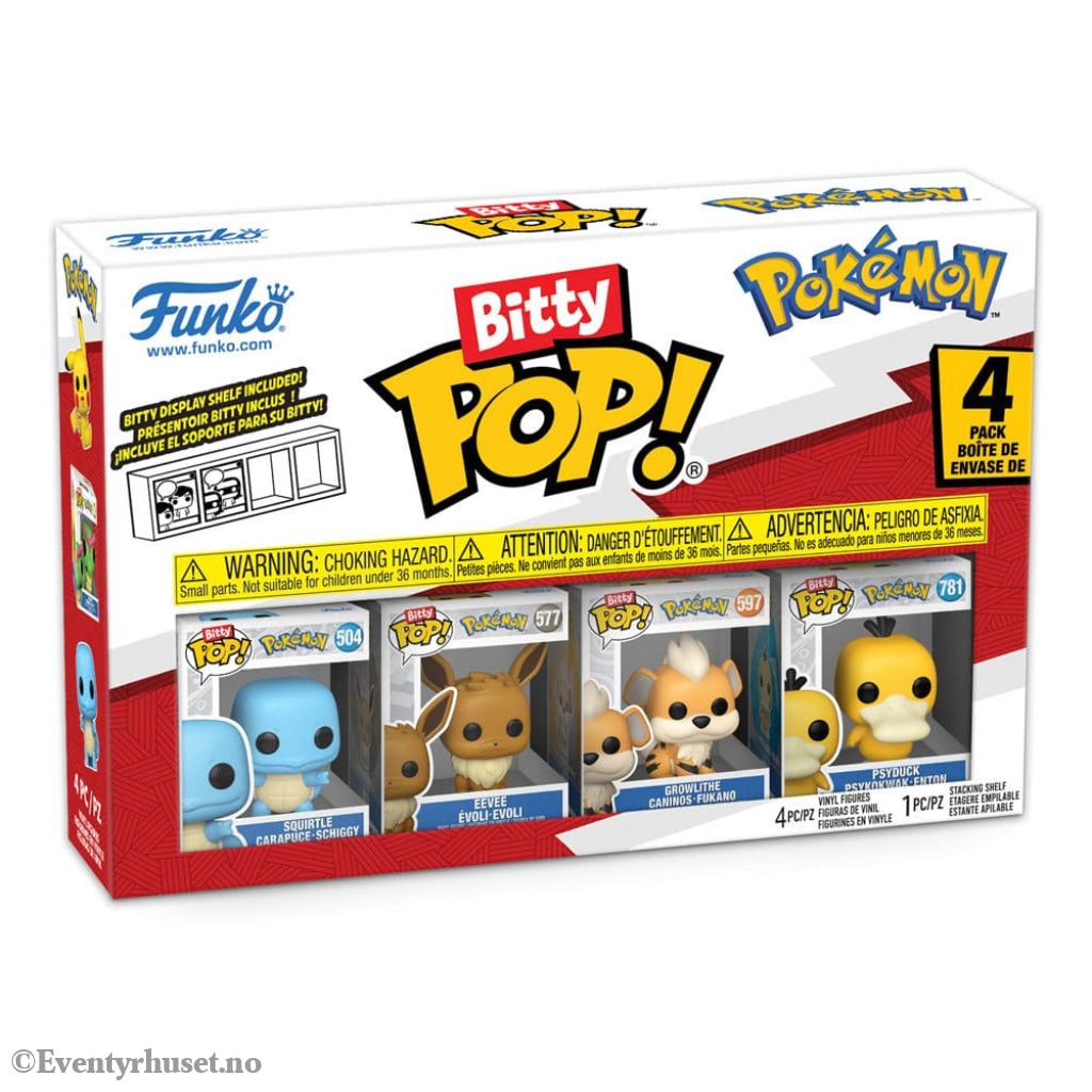 Pokémon Bitty POP! Vinyl Figure 4-Pack Series 4 2 cm Collectibles