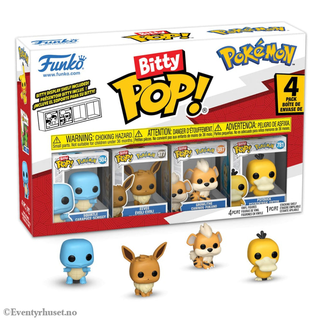 Pokémon Bitty POP! Vinyl Figure 4-Pack Series 4 2 cm Collectibles