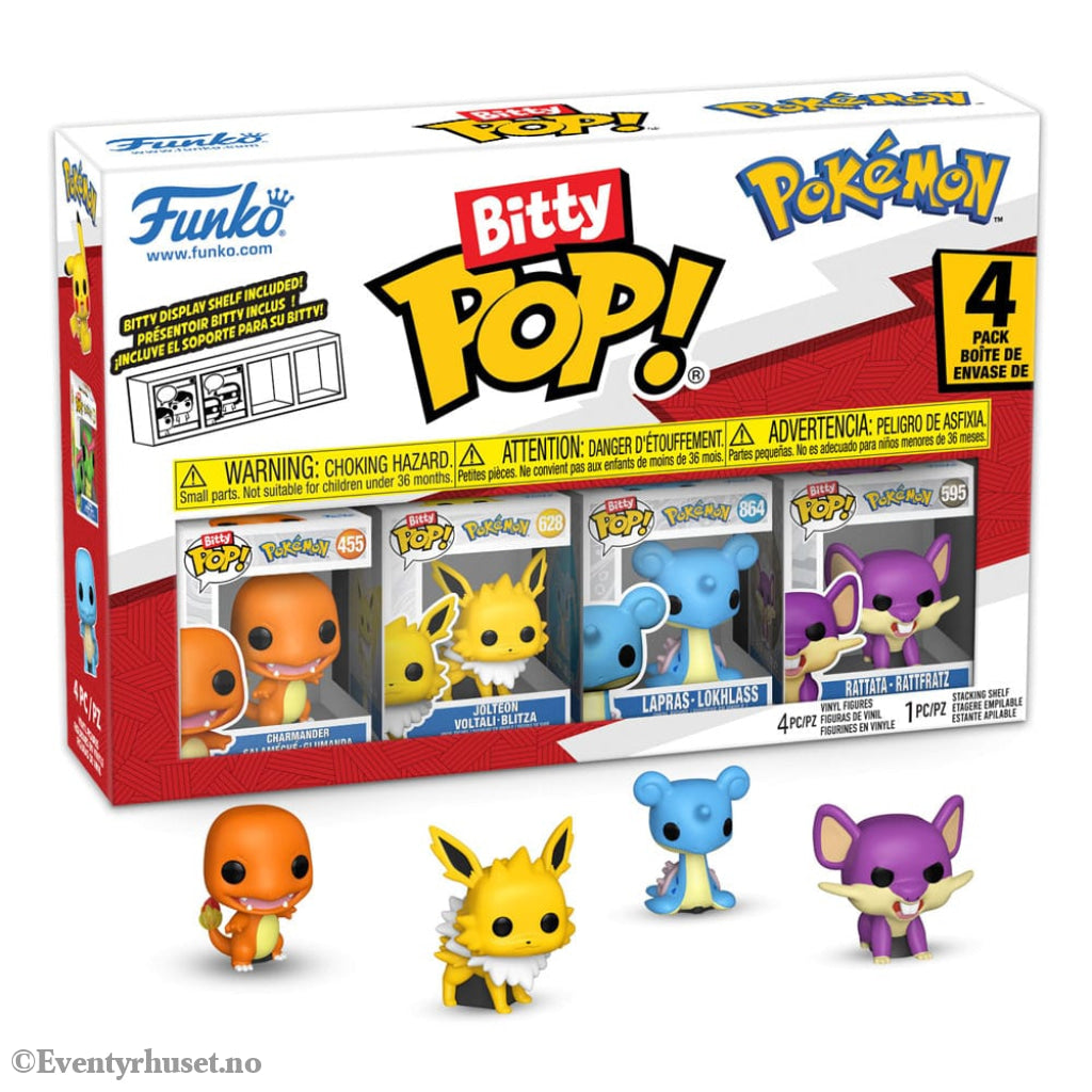 Pokémon Bitty POP! Vinyl Figure 4-Pack Series 2 2 cm Collectibles