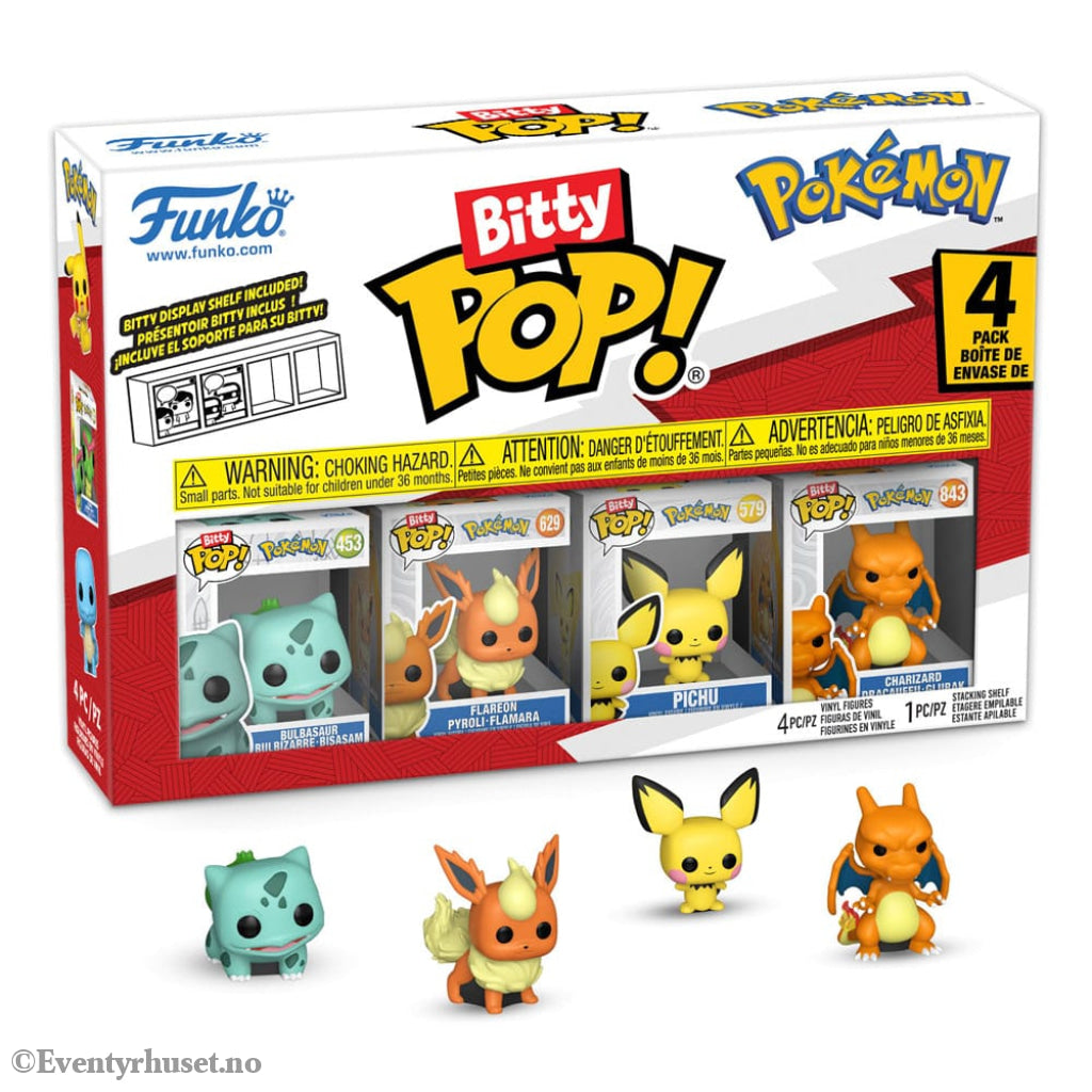 Pokémon Bitty POP! Vinyl Figure 4-Pack Series 3 2 cm Collectibles