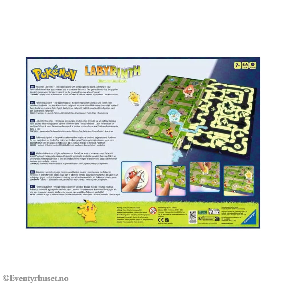 Pokémon Board Game Labyrinth Glow in the Dark Games