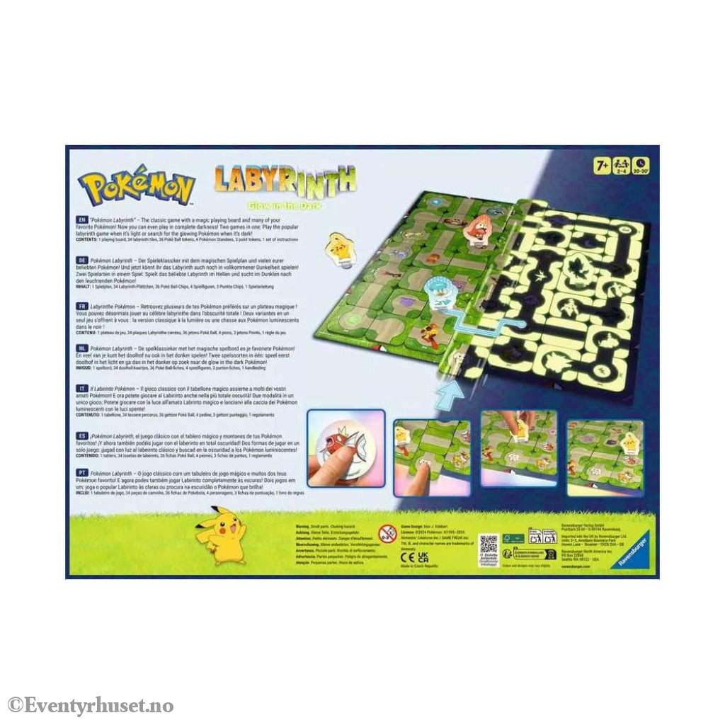 Pokémon Board Game Labyrinth Glow in the Dark Games