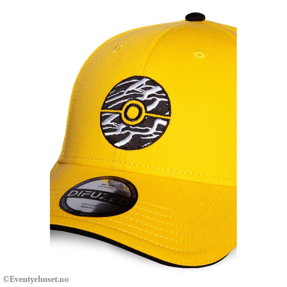 Pokémon Curved Bill Cap Pokeball yellow Fashion & Accessories