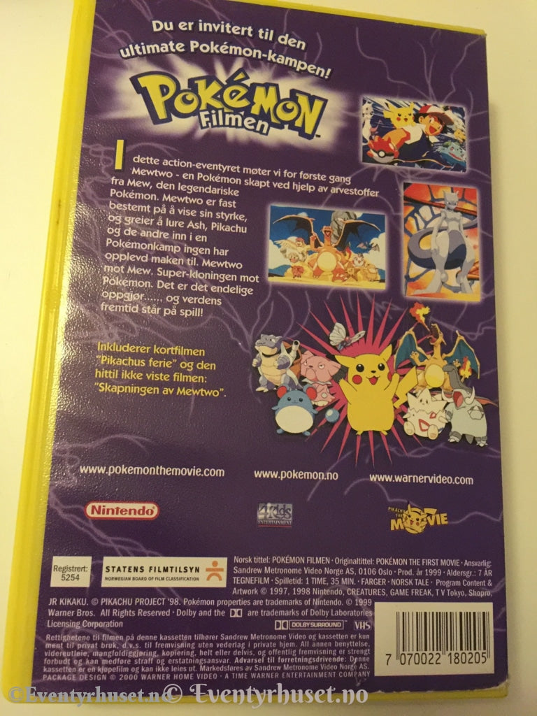 Pokémon Filmen. 1999. Vhs. Vhs